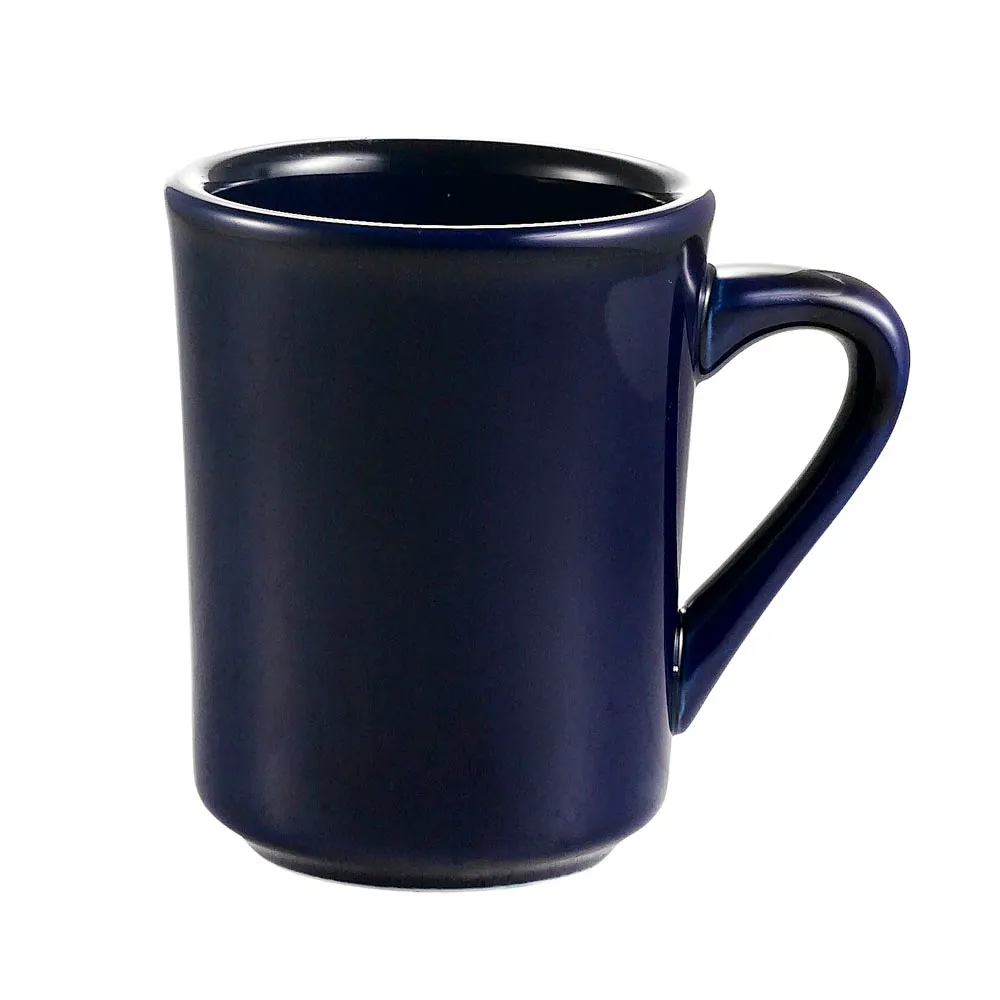 CAC China TM-8-CBU - Tierra 8 oz Mug, 3-1/8" Dia x 4" H, Ceramic, Cobalt Blue - 1 Dozen