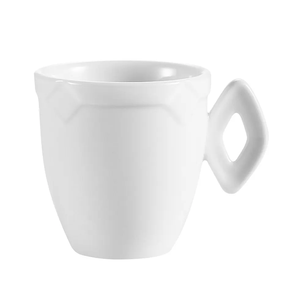 CAC China TMS-35 Demitasse Cup, 3.5 oz, 2.5" Dia x 2.25" H, White Porcelain, Dishwasher Safe - 1 Dozen