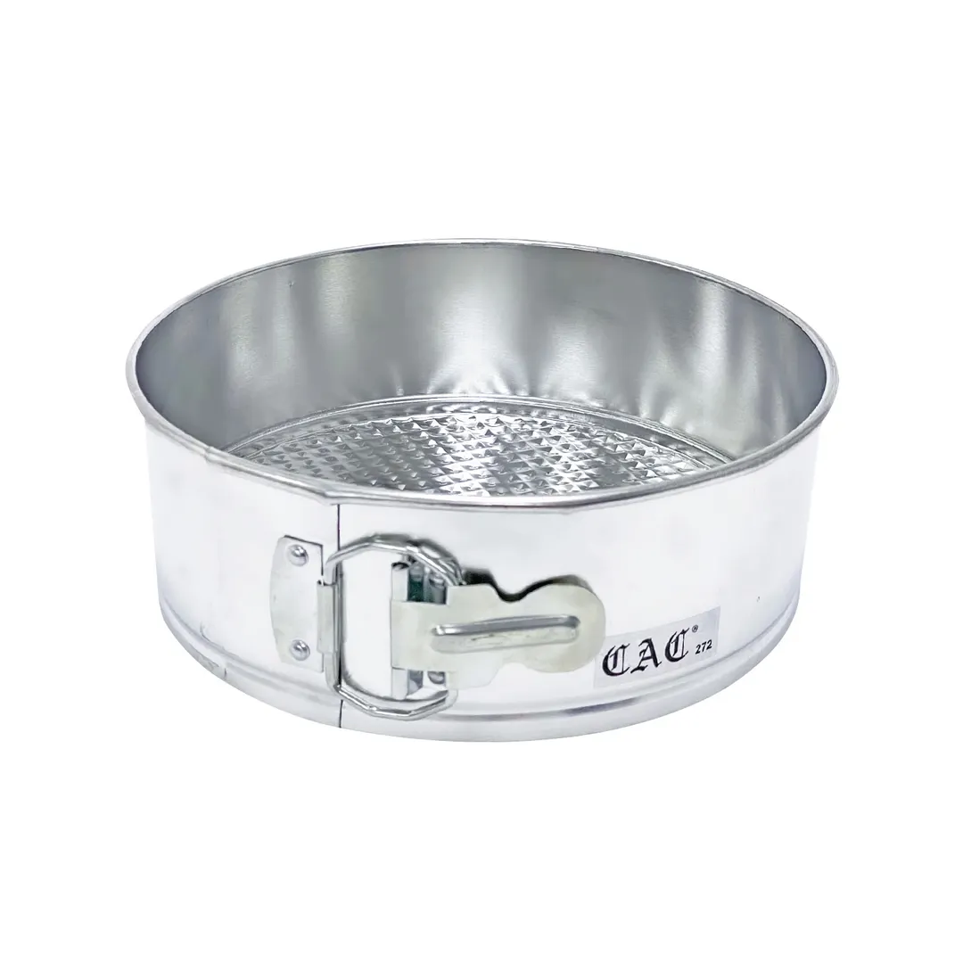 CAC China TNSP-083 Springform Pan, 8" dia. x 3"H, Round, Removable Bottom, Tin
