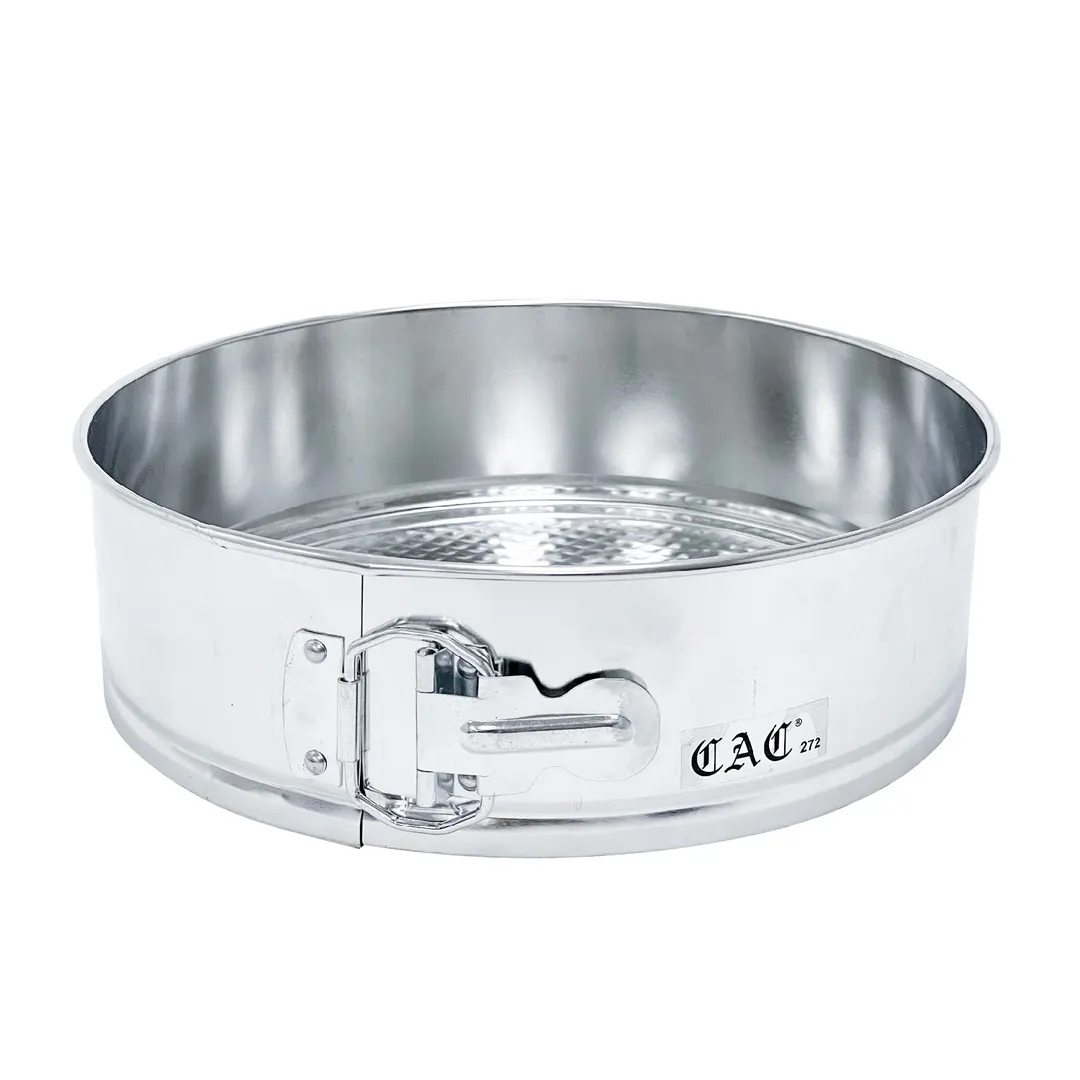 CAC China TNSP-093 Springform Pan, 9" dia. x 3"H, Round, Removable Bottom, Tin