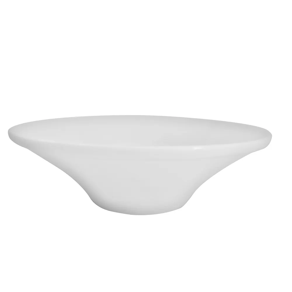 CAC China TST-F8 - 22oz 8" Diameter Round Porcelain Bowl, Super White, Dishwasher Safe, 1 Dozen