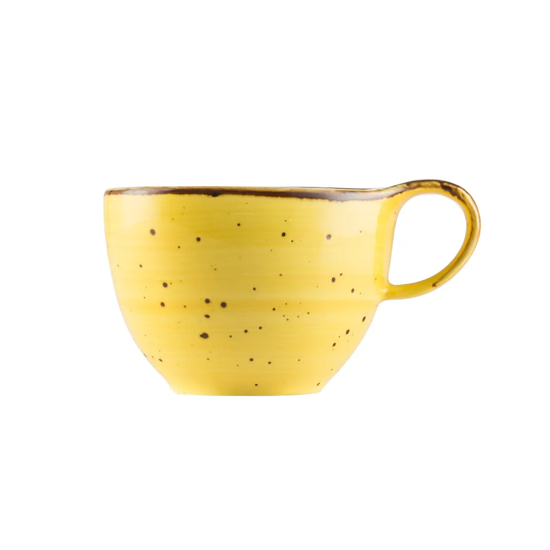 CAC China TUS-1-SFL Tucson Cup, 8.5 oz Porcelain Mug, Dishwasher/Oven/Microwave Safe - 1 Dozen