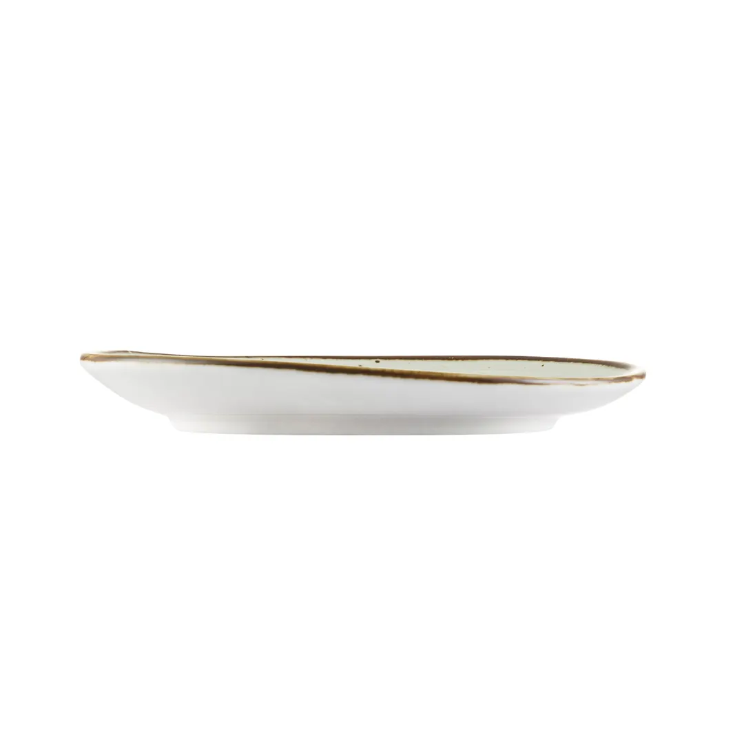 CAC China TUS-2-BGE Tucson Saucer 6-1/4" x 5-3/4" Porcelain Desert Beige Glaze Dishwasher Safe - 1 Dozen