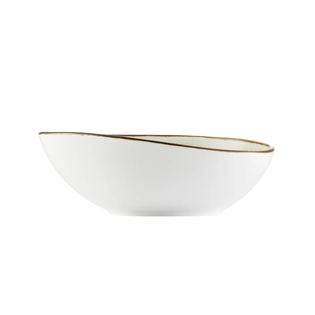 CAC China TUS-B7-BGE - Tucson 20‑Oz Soup Bowl, 7½" Dia, 2⅝" H, Porcelain, Beige, Safe - 1 Dozen