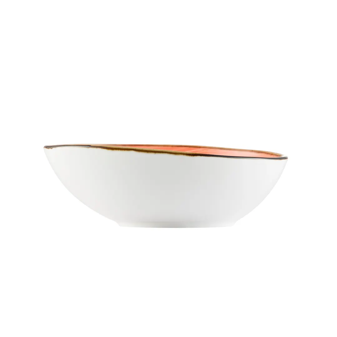 CAC China TUS-B7-CRL - Tucson 20‑Oz Porcelain Bowl, 7½" Dia, 2‑5⁄8" H, Glaze, Dishwasher - 1 Dozen