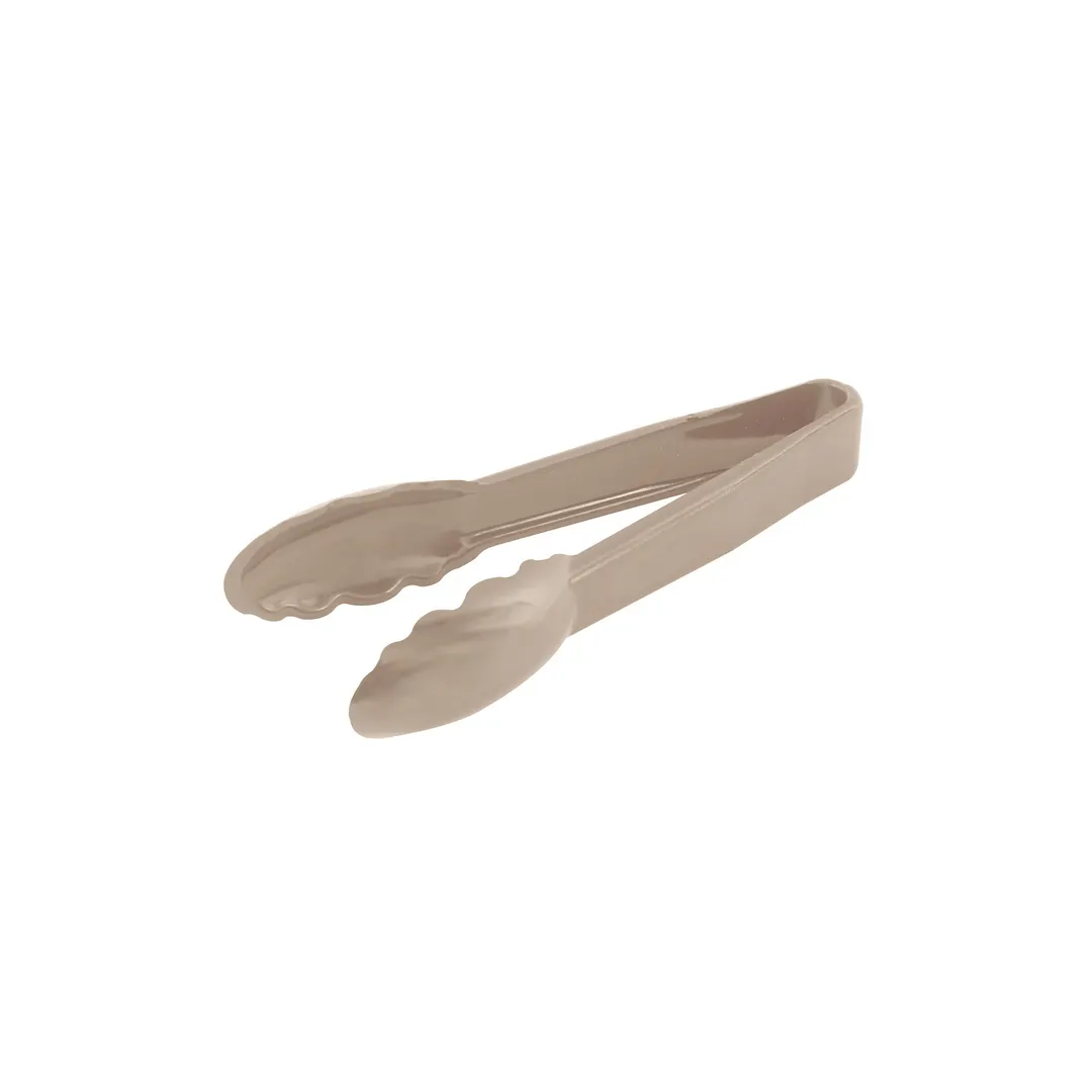 CAC China UTKU-6BG Utility Tongs - 6" L, Plastic, Beige, Non‑Coated Handle, Kitchen Hand Tools