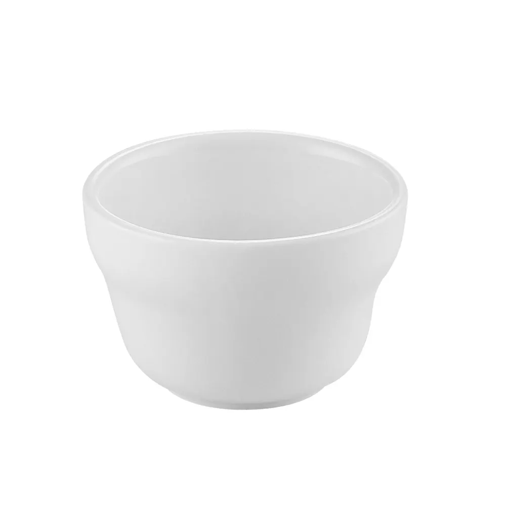 CAC China UVS-4 Bouillon Cup, 7-1/4 oz, 4" Dia x 2-1/2" H, Porcelain White, Microwave Safe - 1 Dozen