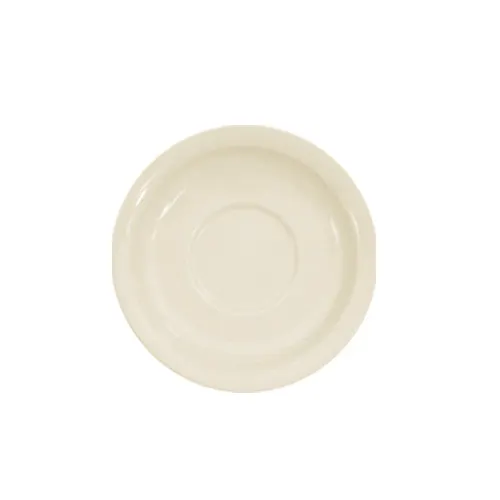 CAC China WAS-2 Saucer, 5.5" Dia x 0.75" H, Round Ceramic, White, Dishwasher Safe - 1 Dozen