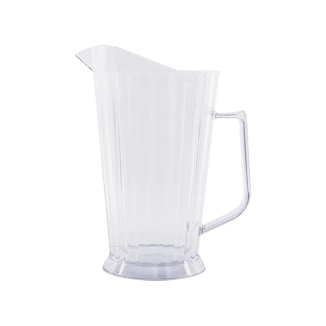 CAC China WPBR-61C Plastic Water Pitcher, 60 Oz Clear Polycarbonate, NSF Certified, 32‑63 Oz Capacity