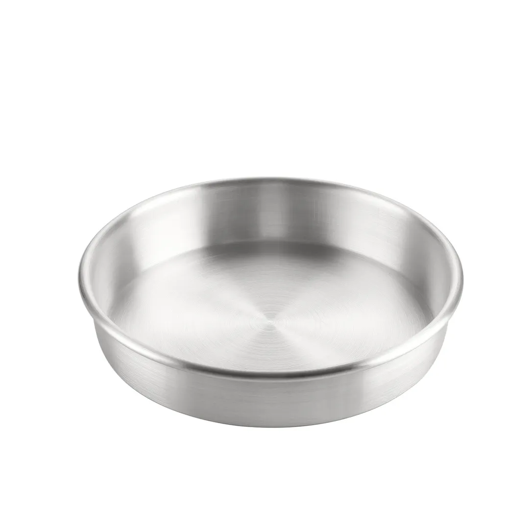 CAC China B1CP-102 Round Baking Cake Pan, 10" Diameter x 2" Height, Aluminum Construction