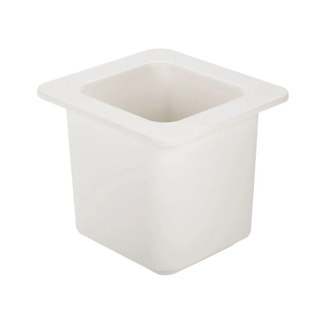 Edlund CSR-16 Cold Pan Box, 1/6 Pan Enclosure, Hinged Lid with Hole, Stainless Steel, Silver