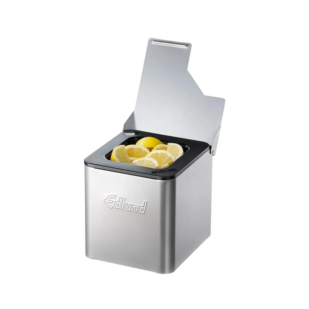 Edlund CSS-16 Cold Pan Box, 1/6 Enclosure, Stainless Steel, 3/4" Hinged Lid, with Insert
