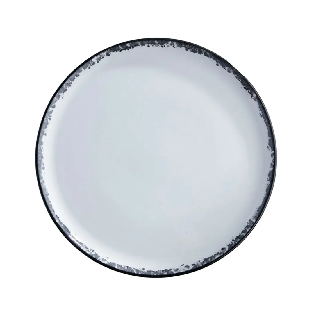 GET PA1007712812 - 11" Coupe China Plate, Porcelain Corona Ink, Scratch‑Resist, Safe 380°F - Dozen