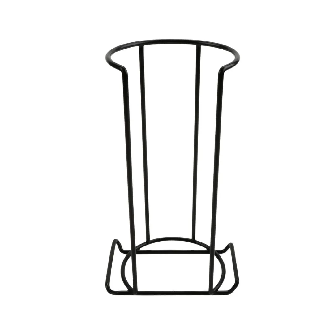GET RCK-B8 7" x 5" Rack, 12-1/4" H, Stacking, Wire, Black PE, Holds 24 Round Plates 4.63-5.12"