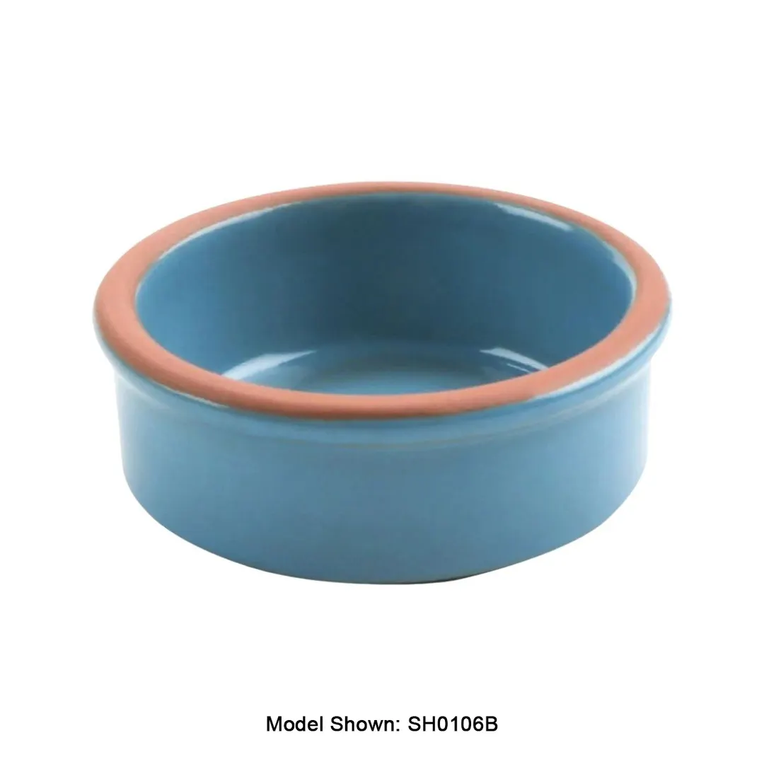 GET SH0106H Cazuela/Casserole, 1.69 oz, 2‑3/8" dia x 15/16" H, Round Terra‑Cotta Honey, Dishwasher Safe
