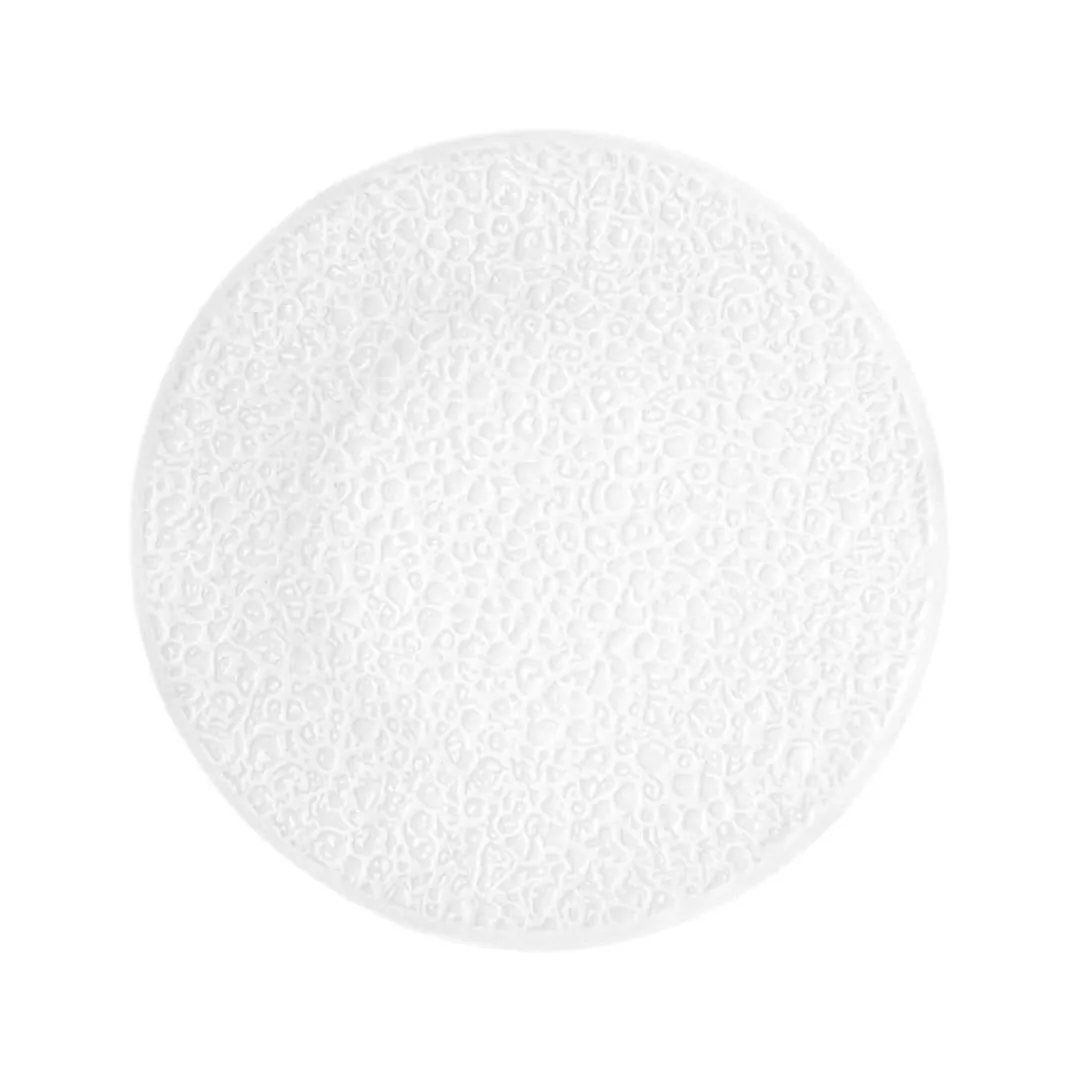 Mikasa 001-775428 China Plate, 12" Relief, White, Porcelain, Nori - MIK-001-775428