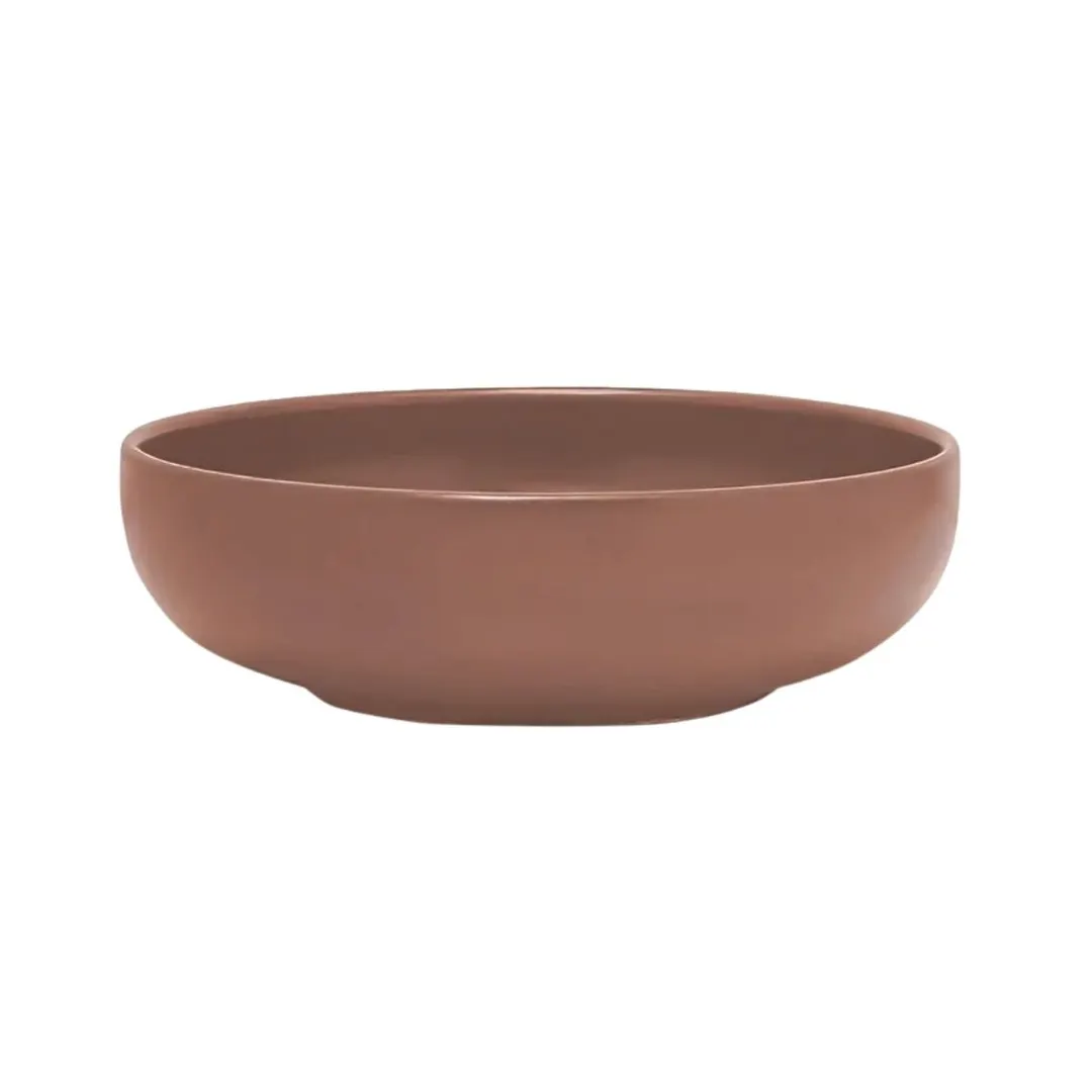 Mikasa 5275160 Solitude China Bowl, 6" Round, 19 oz, Brown Stoneware, General Use
