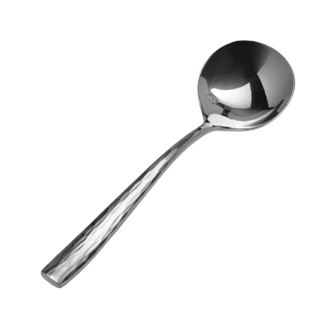 Mikasa 5275903 Soup Bouillon Spoon, 6" Long, 18/10 Stainless Steel, Viper, 1 Dozen