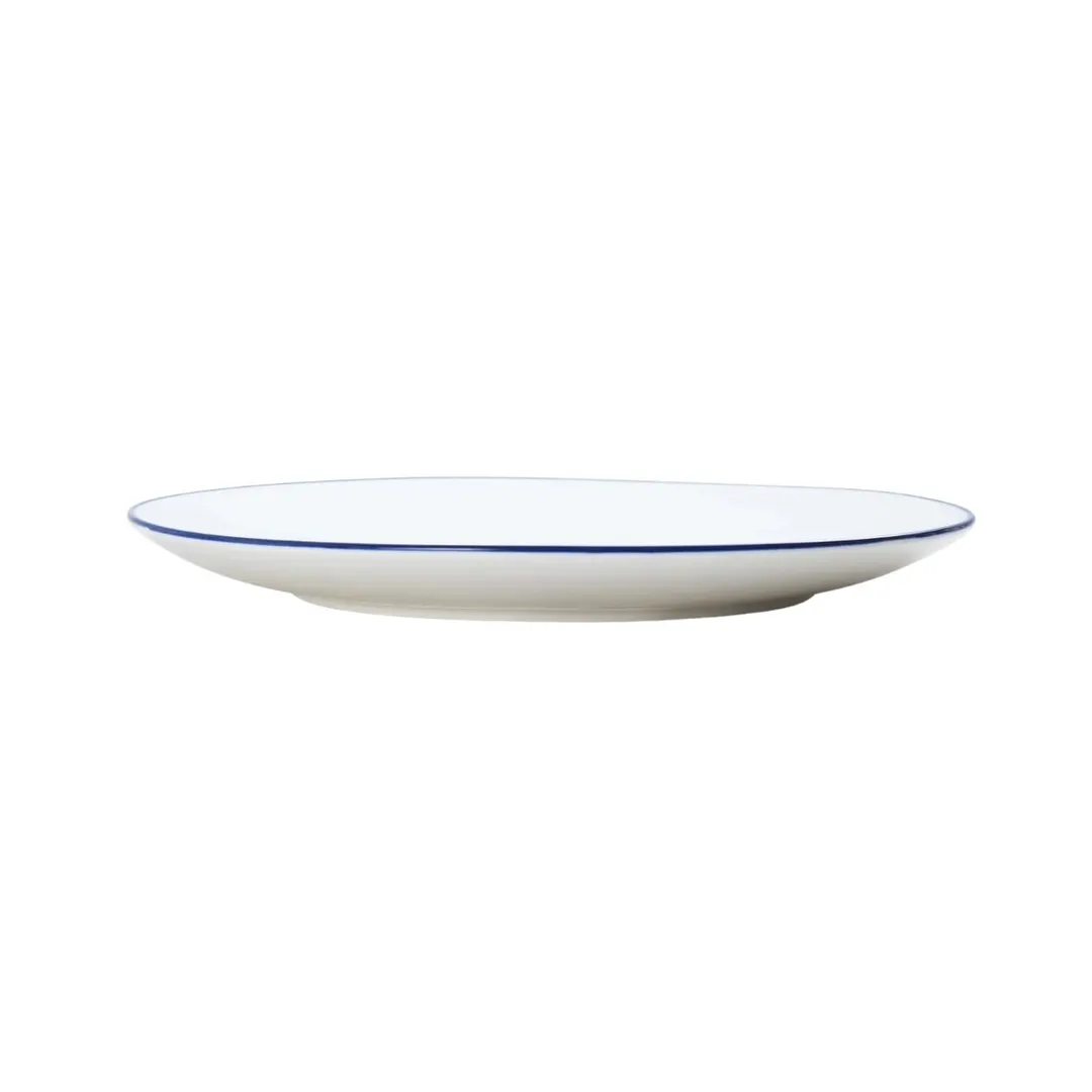 Mikasa 5305733 China Bistro Saucer, 6.29" Diameter Porcelain, Pin Blue