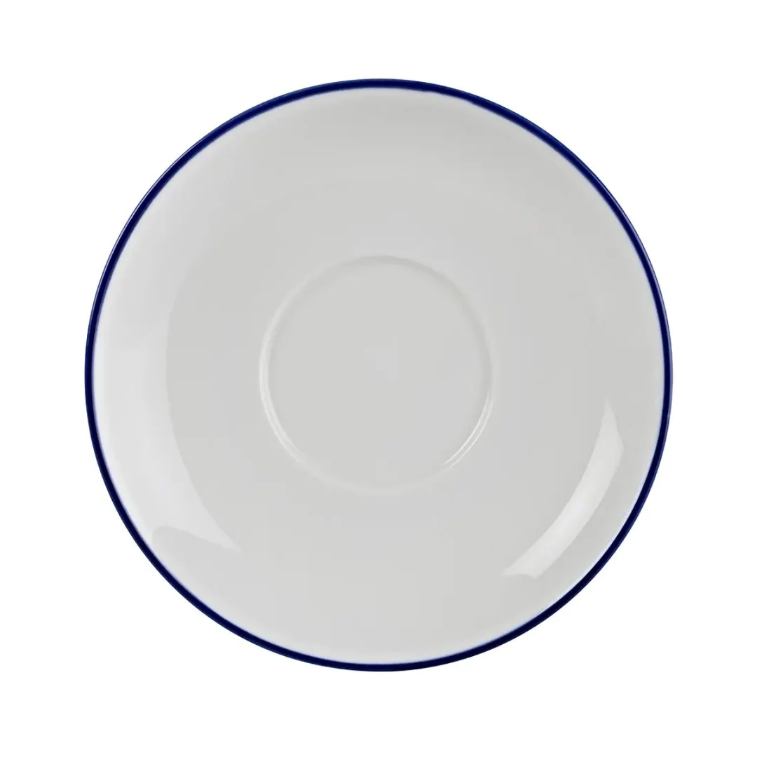 Mikasa 5305735 Bistro Saucer, 4.72" Pin Blue Porcelain, China Cups, Mugs & Saucers