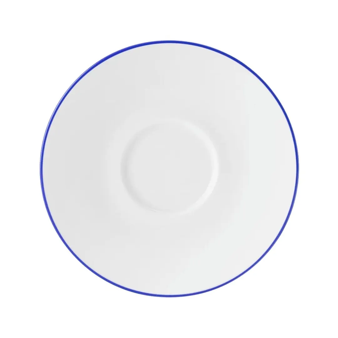 Mikasa 5305735 Bistro Saucer, 4.72" Pin Blue Porcelain, China Cups, Mugs & Saucers