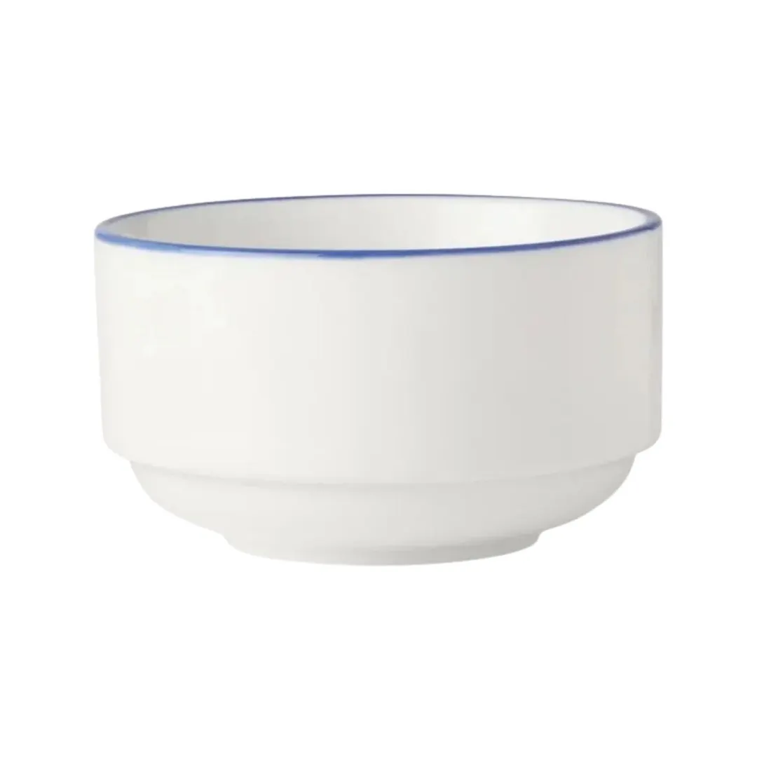 Mikasa 5305861 Bistro Cup, 9.5 oz (285 ml), 4.1" Height, Pin Black Porcelain Dinnerware Cup