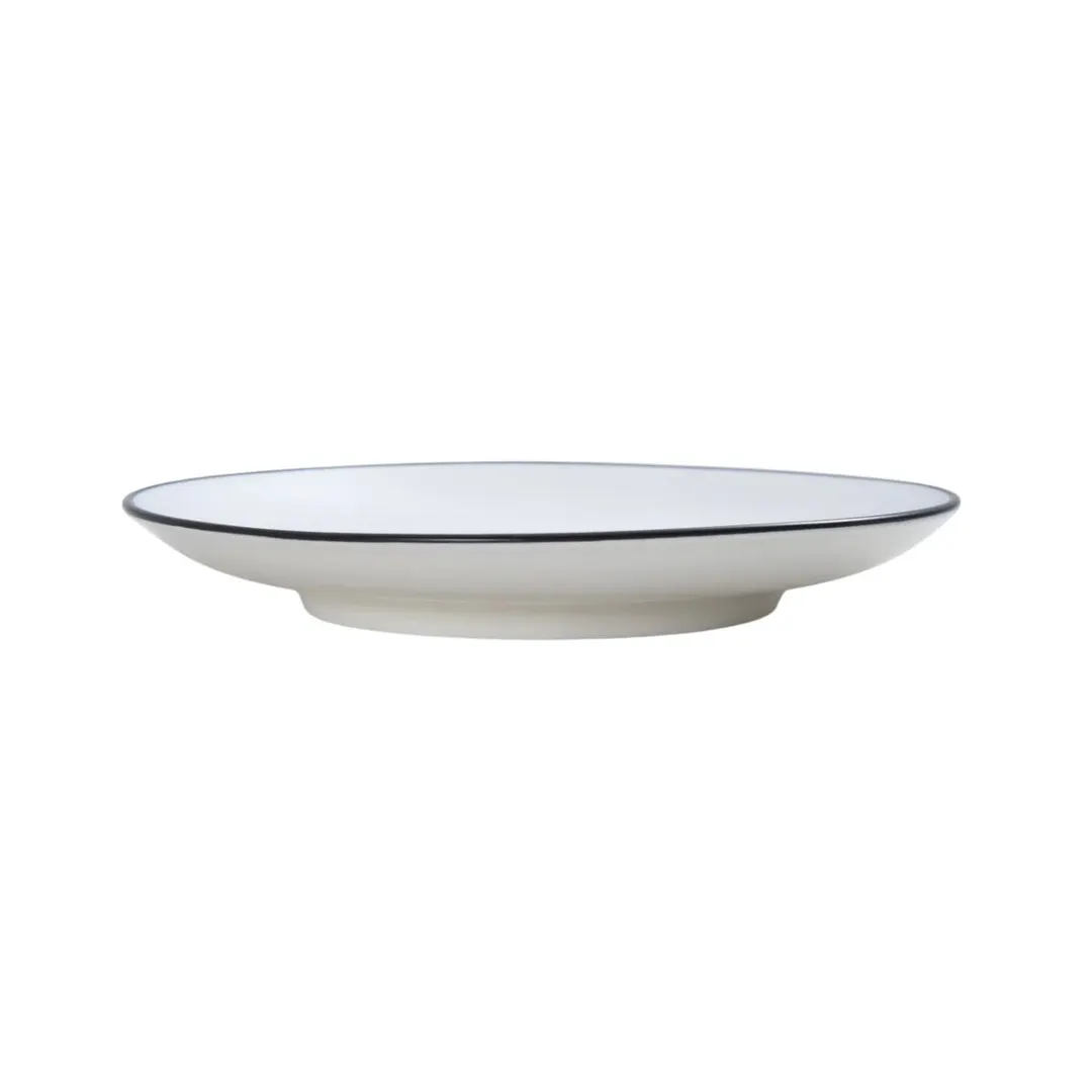 Mikasa 5305867 Bistro Saucer, 4.72" Pin Black Porcelain, Smallware Tabletops Dinnerware Accessory