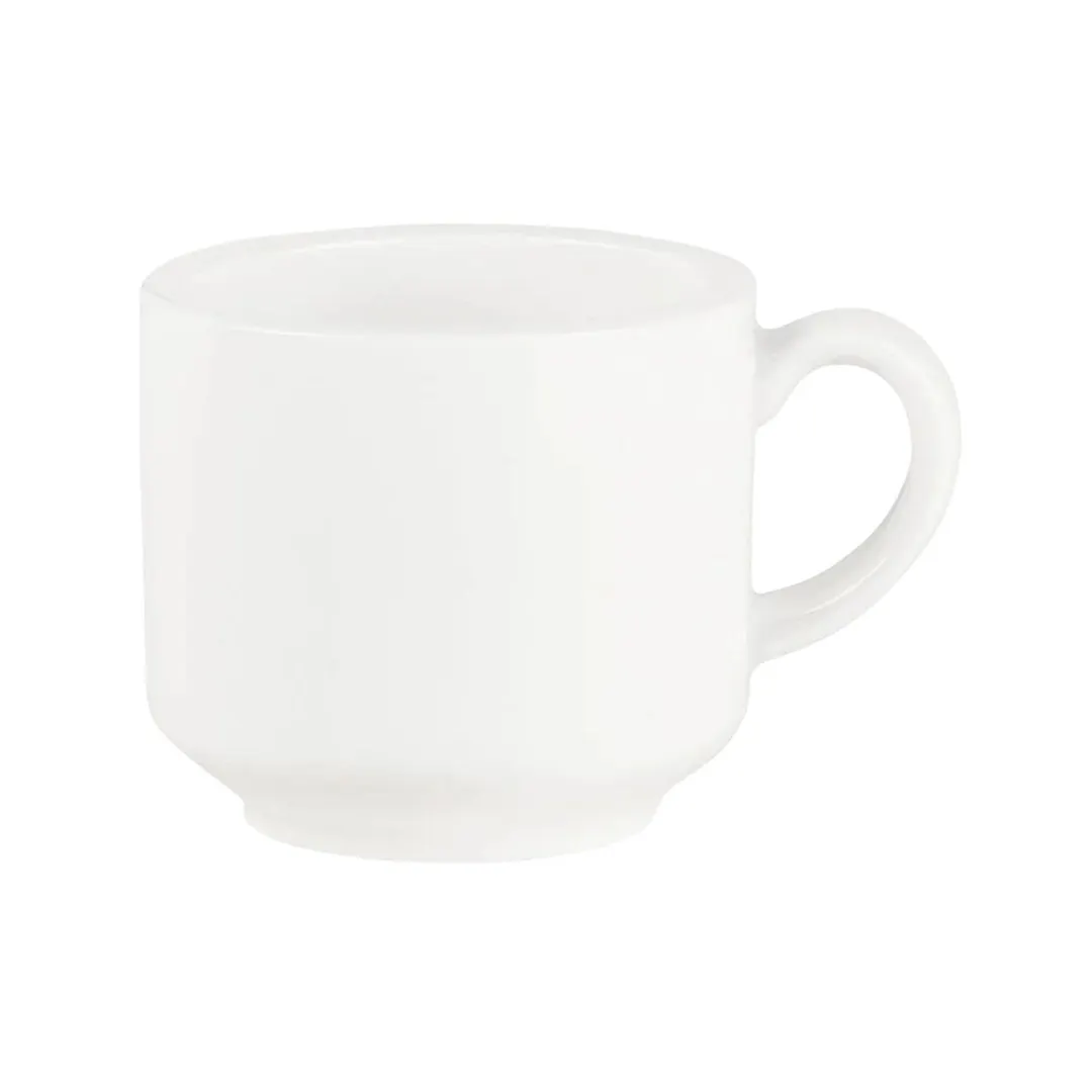 Mikasa 5315884 Gordon Espresso Cup, 3.3" Diameter, 3oz, White Bone China, Dinnerware