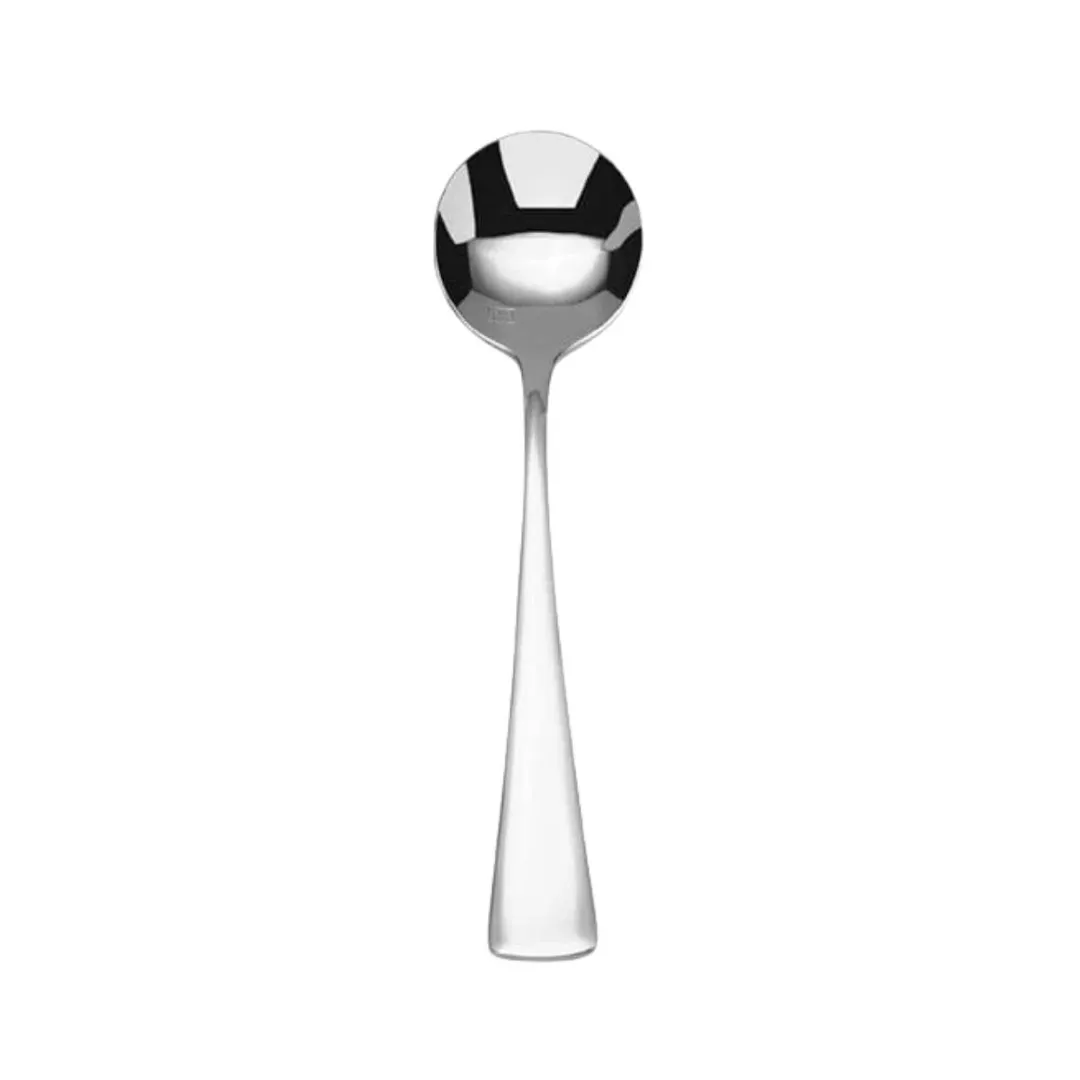 Mikasa 5316371 Bouillon Spoon, 1.80"W x 6.73"D x 0.20"H, 18/10 Stainless Steel, Blair - Dozen