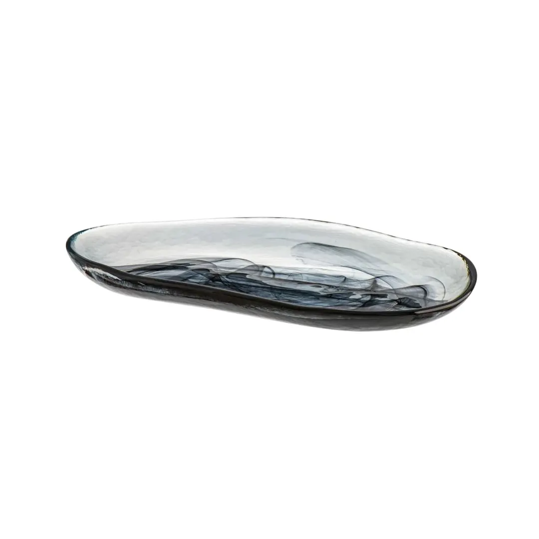 Mikasa 8404-43 Ardacam Glass Dinner Plate, 10.875" Diameter, Black Atlas
