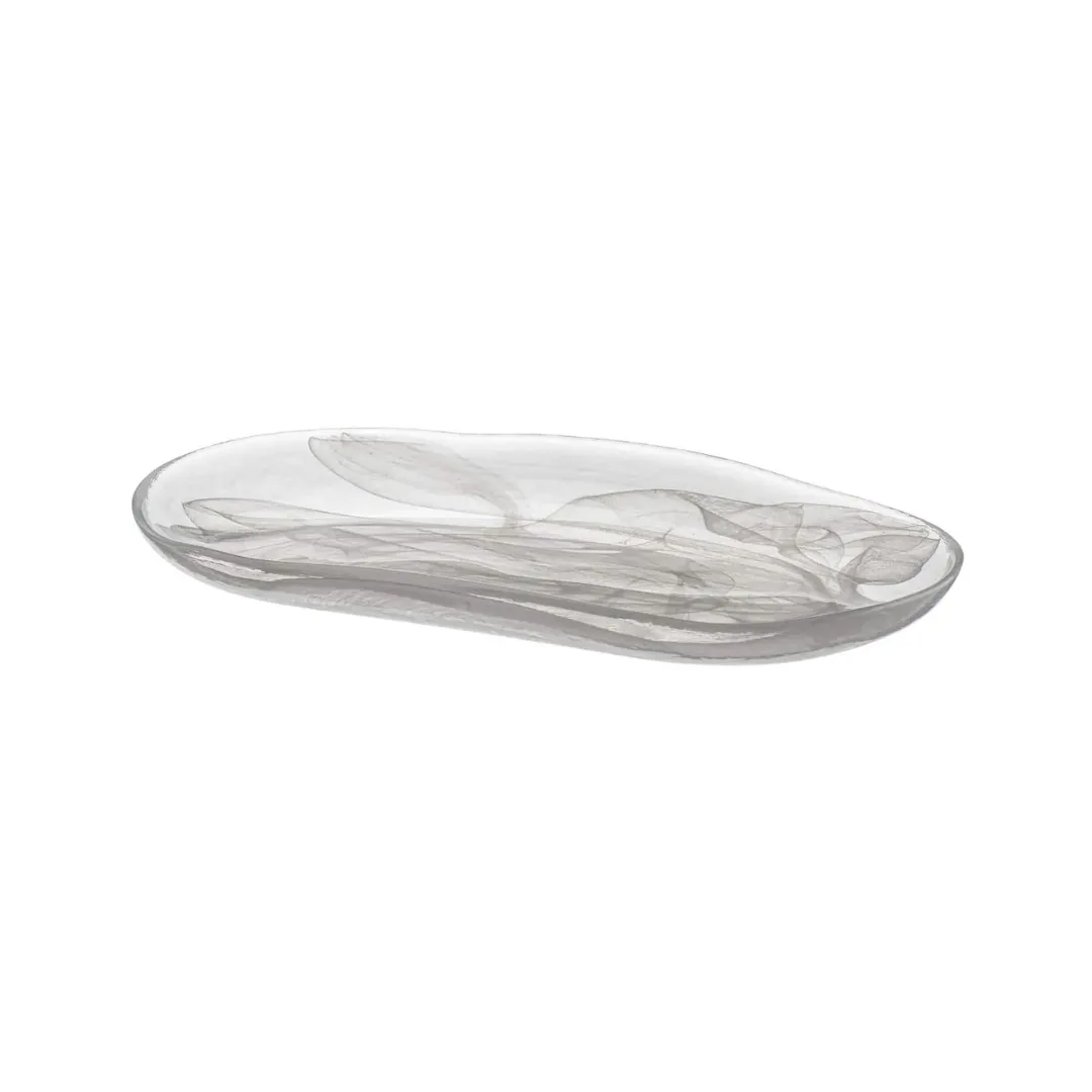 Mikasa 8405-2 Ardacam Plate - Atlas Collection, 13.75" Diameter, White Glass Dinnerware Plate