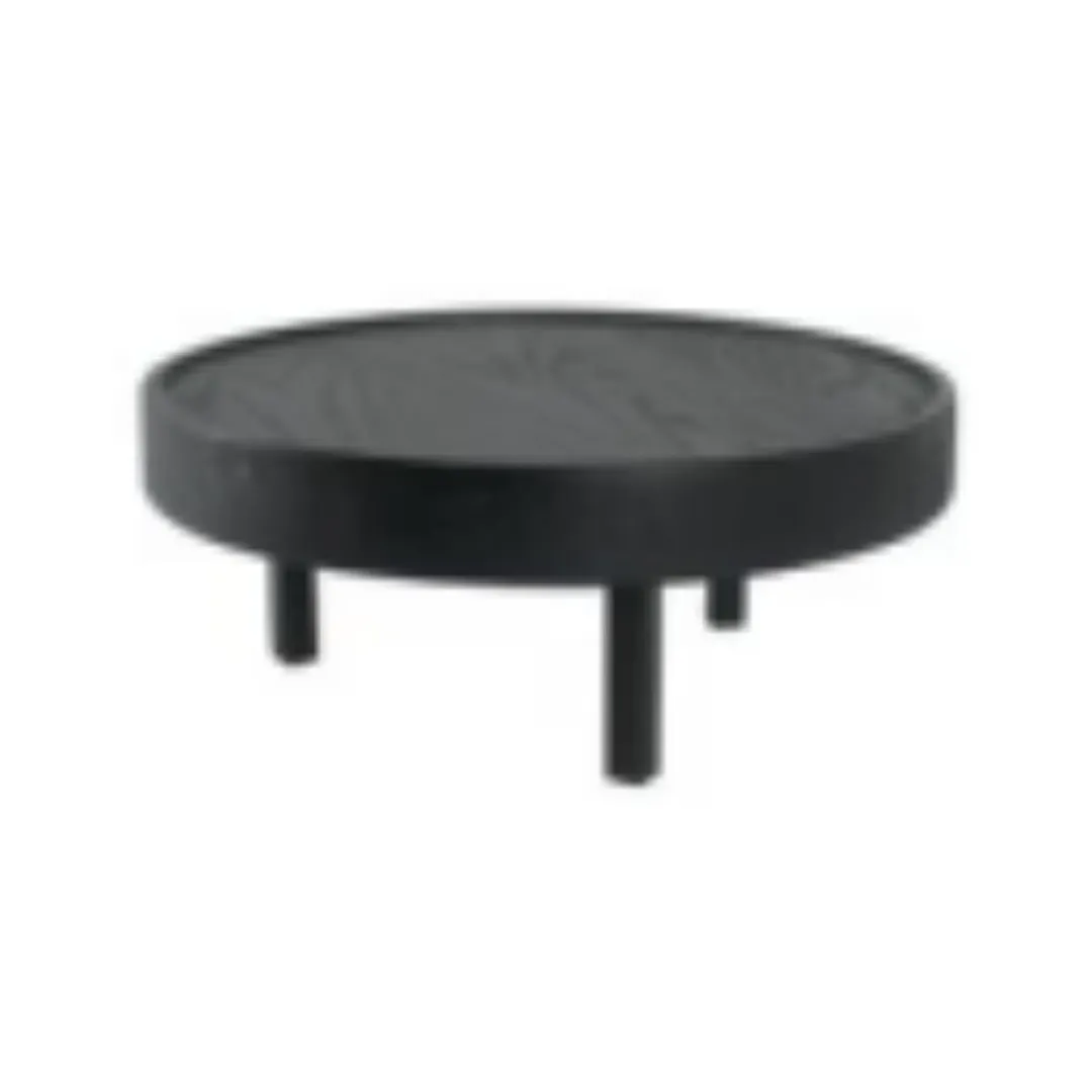 Mikasa BQ810B Round Medium Display Riser, 12.6", Black Oak, 3-Leg, 9"-12" Height