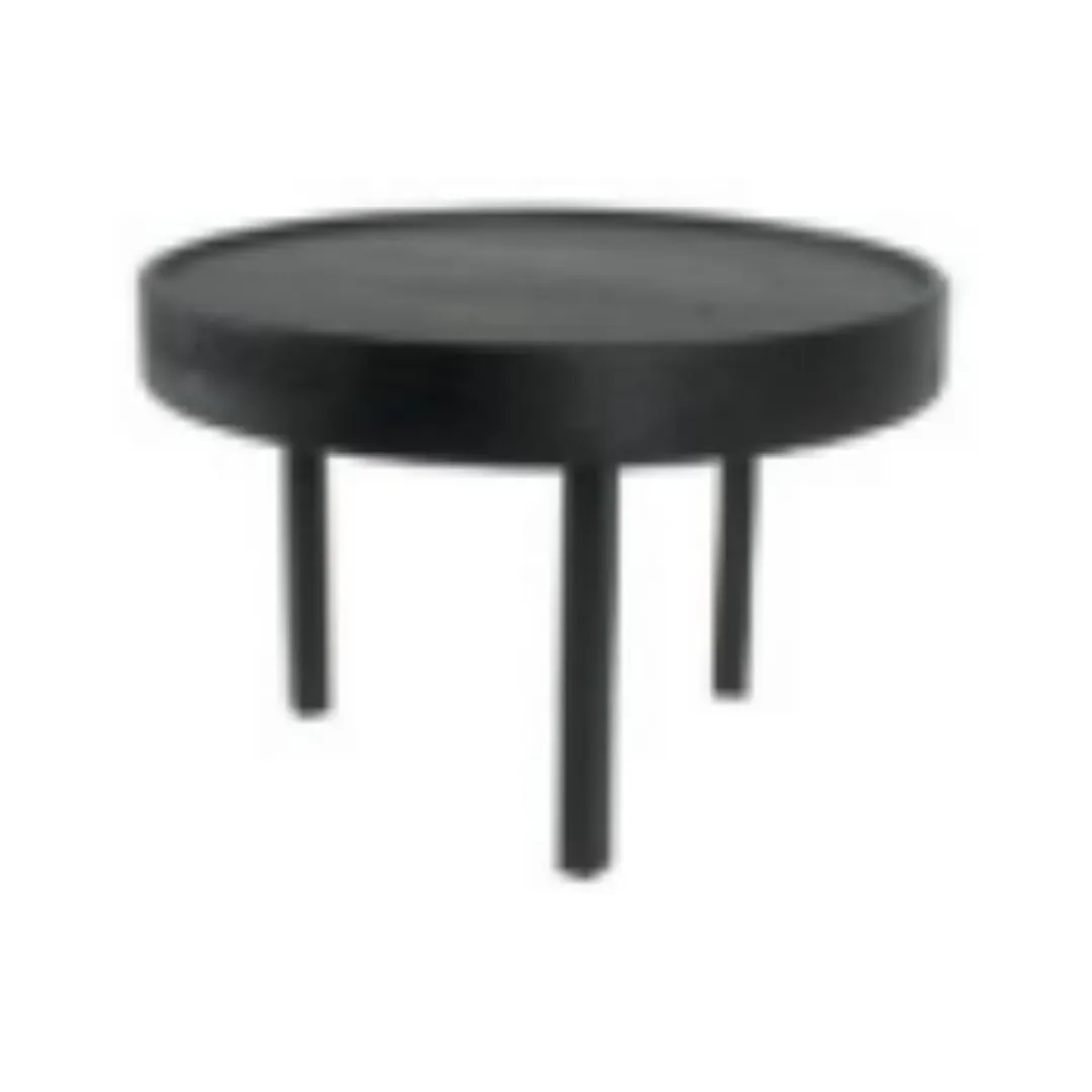 Mikasa BQ811B Round Medium Display Riser, 12.7", Black Oak, 3-Leg, 9-12" Height