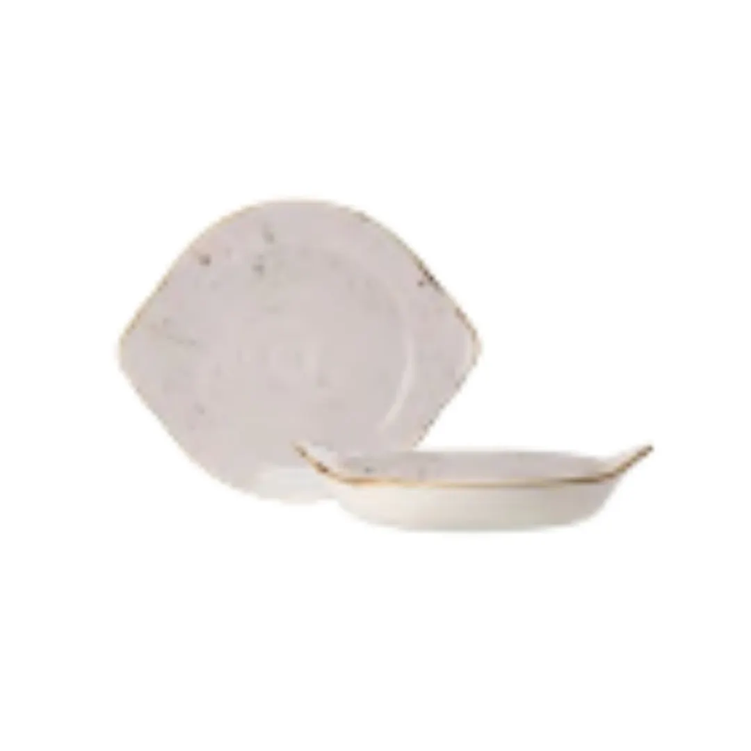 Steelite 11550191 Au Gratin Dish 6.5oz, 5.75" x 4.75" x 1.63" White Ceramic Oven Safe 530F - 36/Case