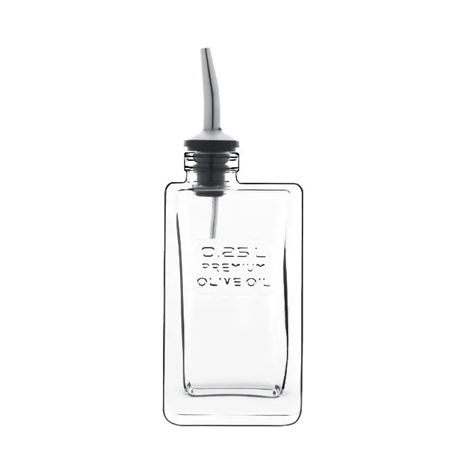 Steelite LB1108901 Optima Glass Milk Bottle, 8.5 oz (2.875" x 6.417"), Soda Lime, 1 Dozen