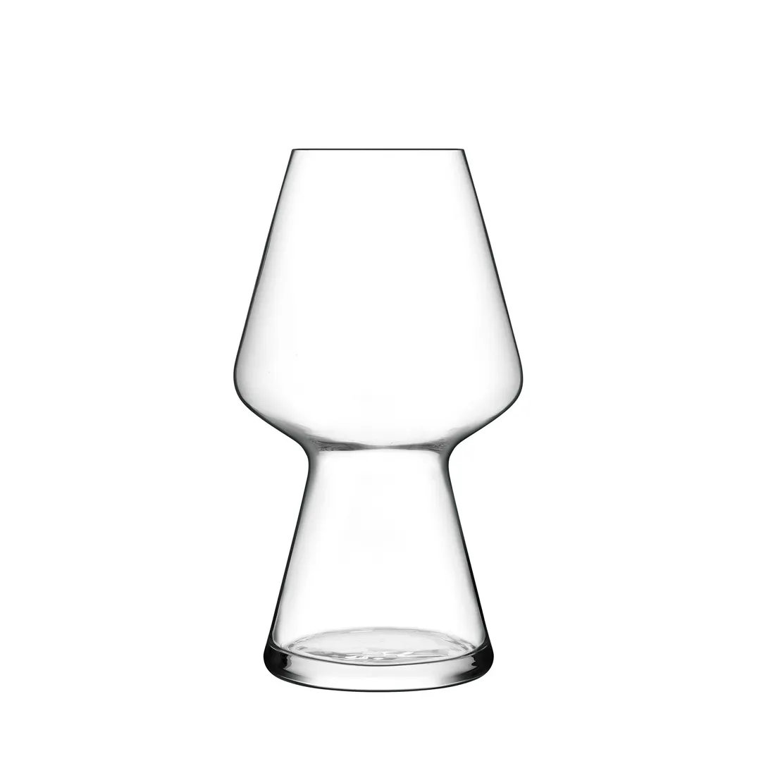 Steelite LB1182801 Beer Glass, 25.15 oz Lead Crystal Stemmed Tumbler, Birrateque Finish - 1 Dozen