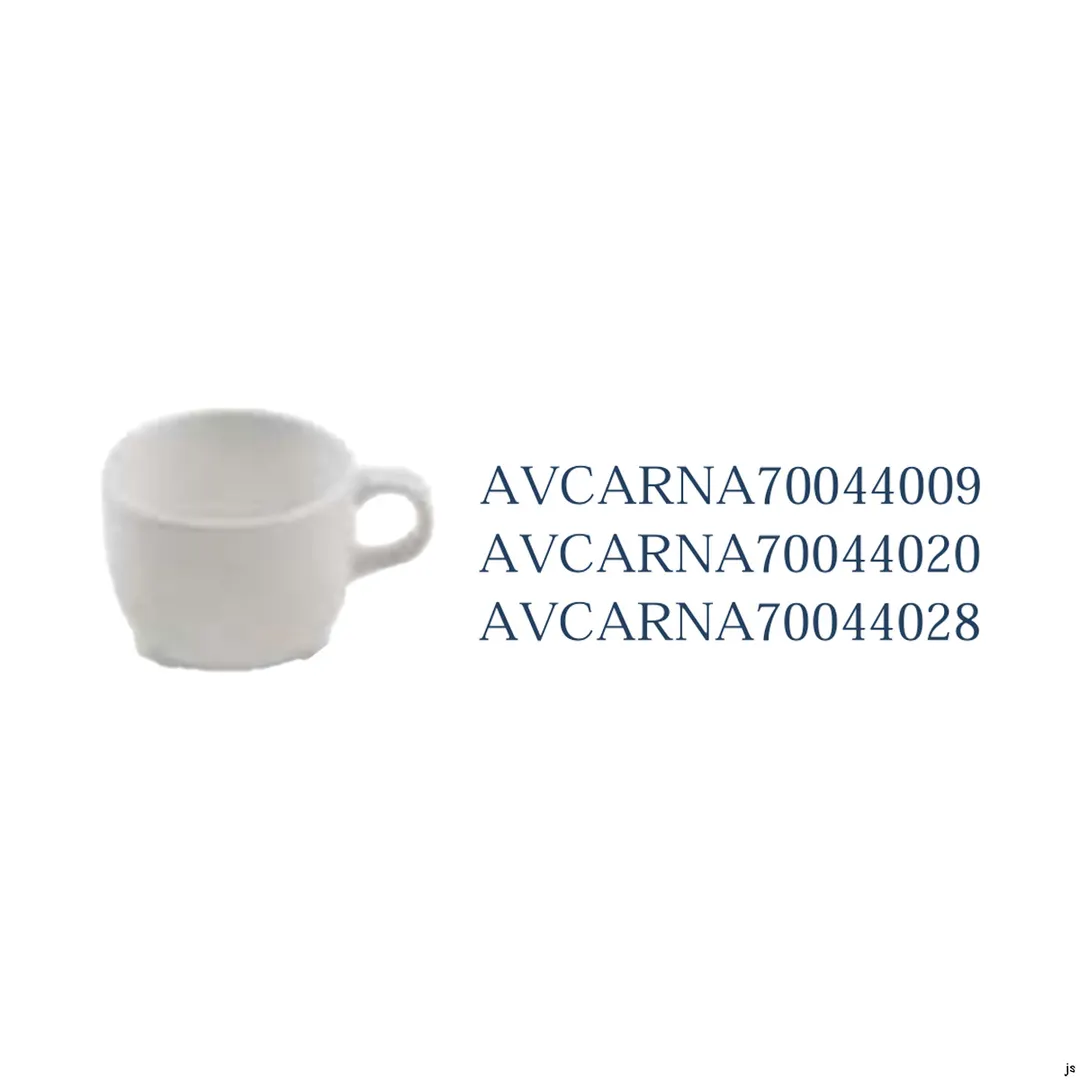 Ariane Porcelain AVCARNA70044028 Vital Coupe Tea Cup, 9.5 oz, Oxide Pearl White Porcelain, 6/Case