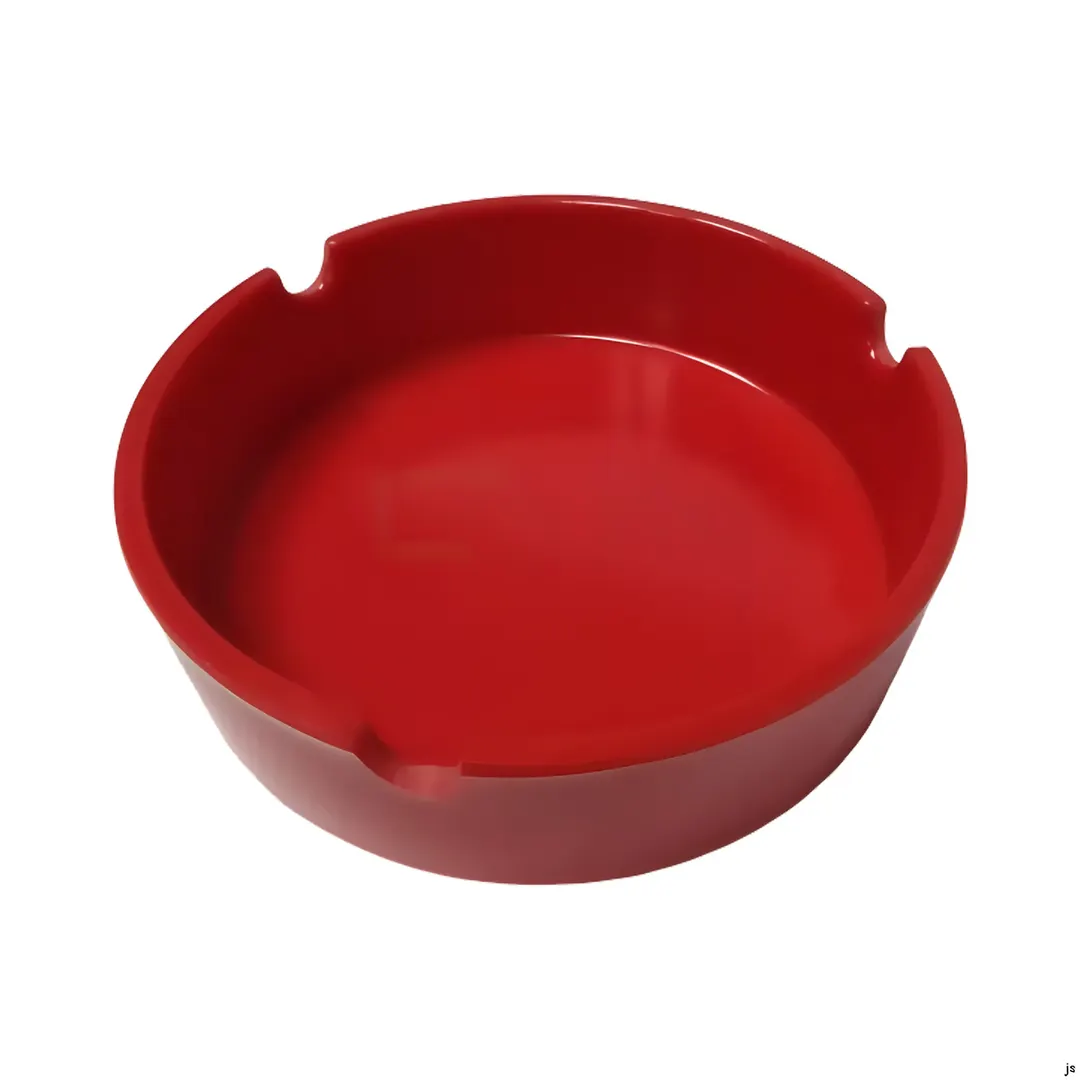 Concasse MCACCCEN01R - 4" Red Melamine Ash Tray, Smallware Tabletops Accessory