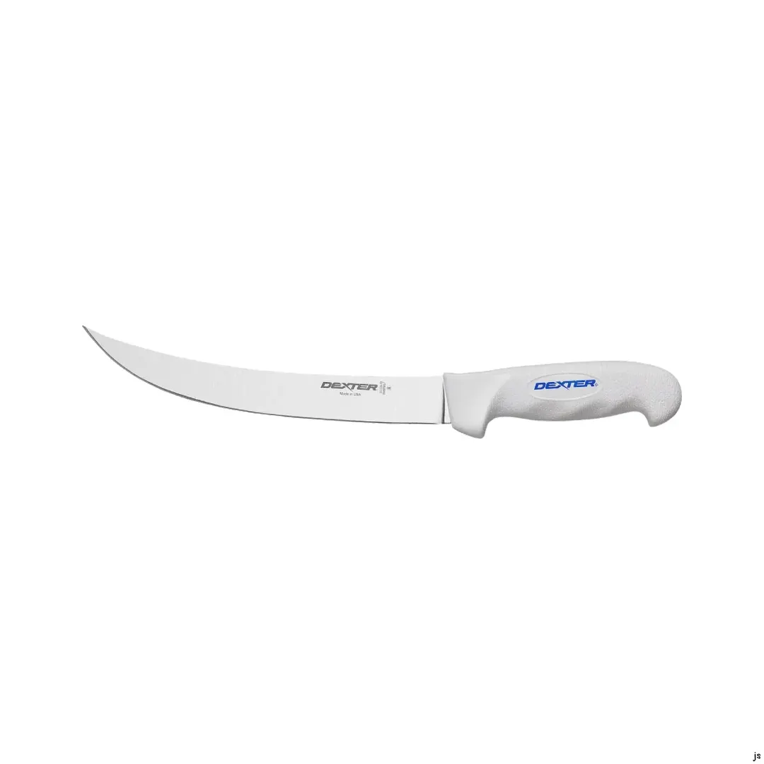 Dexter 24753 SofGrip Fishing Knife, 10" Curved Blade, DEXSTEEL Steel, Rubber Grip, NSF