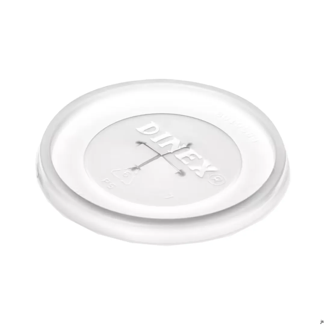 Dinex DX1191ST8714 Cup Lid, 2-5/8" Dia., Straw Slot, Fits 6-8 oz Tumbler, AIB - 200/Case