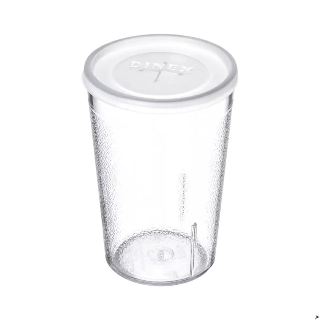 Dinex DX1191ST8714 Cup Lid, 2-5/8" Dia., Straw Slot, Fits 6-8 oz Tumbler, AIB - 200/Case