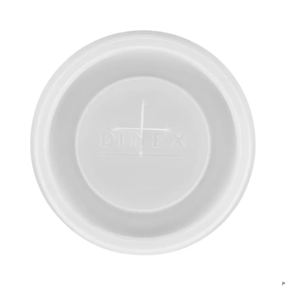 Dinex DX1198ST8714 Translucent Cup Lid, 2-3/4" Dia., Fits 9-1/2 oz Tumblers, Straw Slot - 1/Case