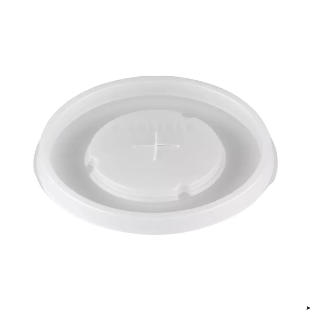 Dinex DX5812ST8714 Clear Disposable Cup Lid with Straw Slot for 12oz DX5812 Tumbler – AIB – 36/Case