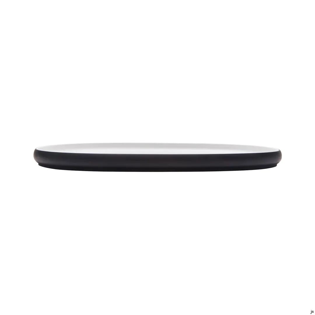 GET 21280-TOH/BK Oblong Plastic Platter, 16.1"L x 10.1"W x 1"H, Two-Tone Honey/Raven, Melamine