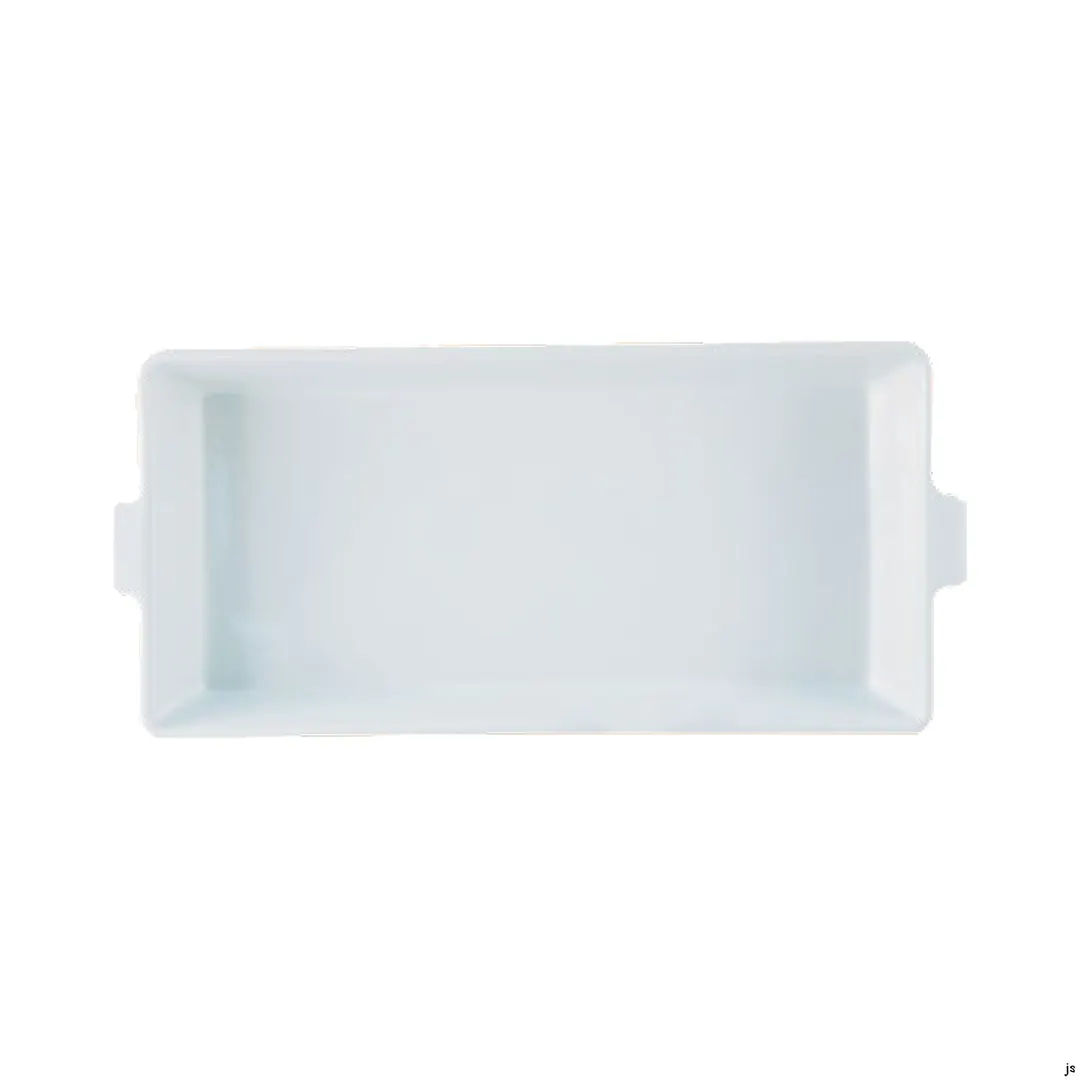 CAC China TSP-RT18-H Rectangular Porcelain Tray, 17-1/2"L x 8-1/2"W x 2-1/4"H, Dishwasher Safe