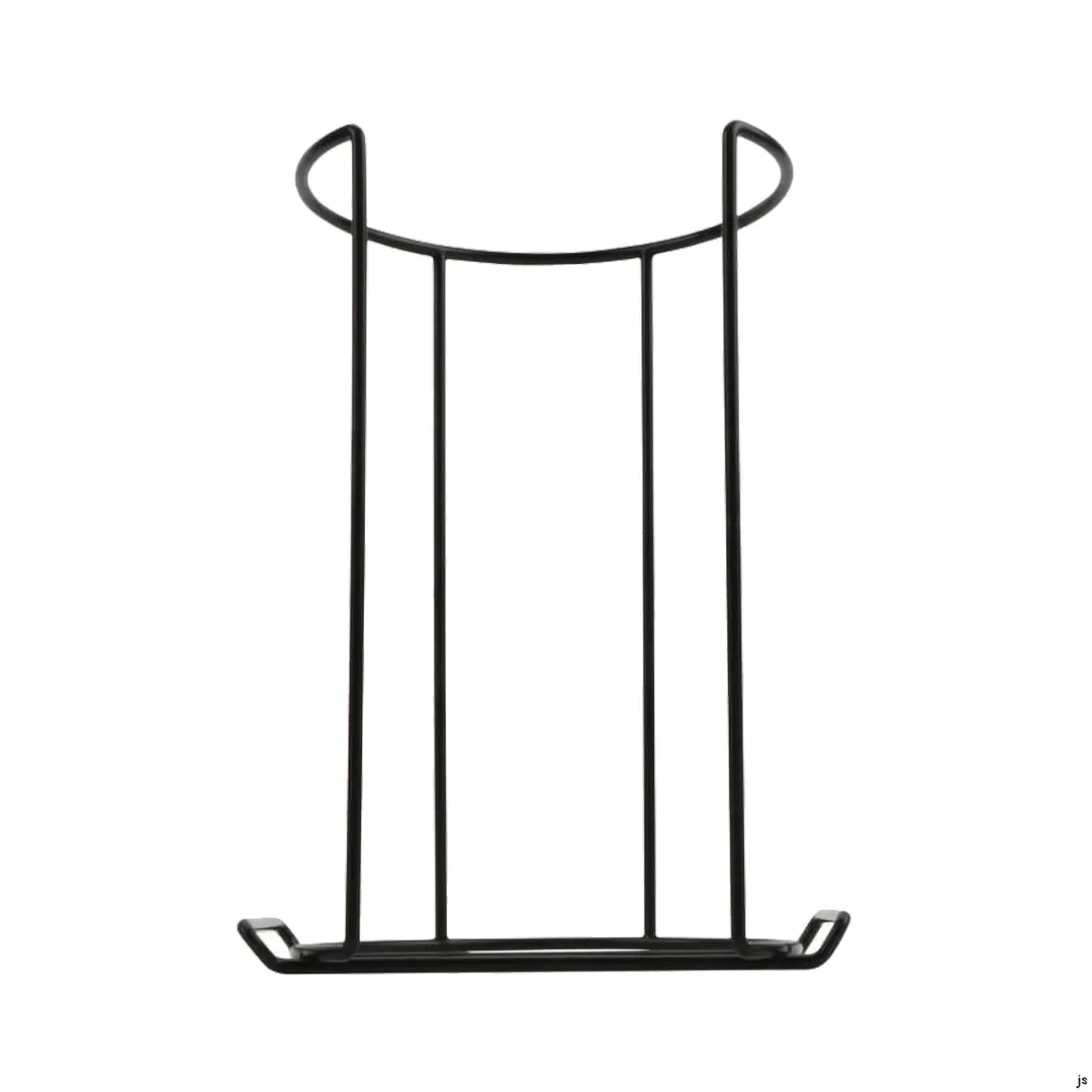 GET RCK-B18/CS7 Holder Rack, 9" x 6-3/4", 12-1/4"H, Black PE Coating, Fits 24 Round Bowls