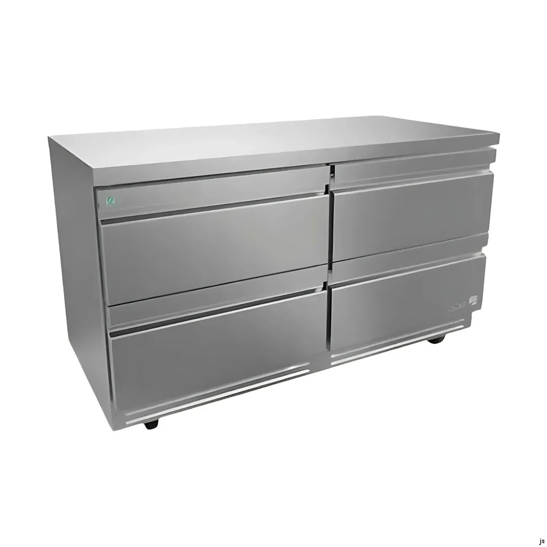 Asber AUTR 48 D4 P 48" 4-Drawer Undercounter Refrigerator, Stainless, Front Breathing, 16.7 cu. ft.