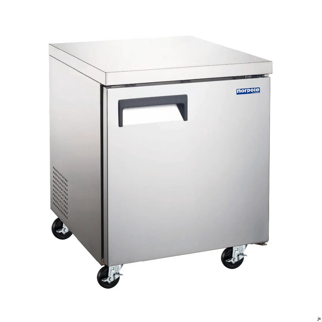 Norpole NE1R-27UC 24"-35" 1-Door Undercounter Refrigerator, Stainless Steel, 6.3 cu. ft.