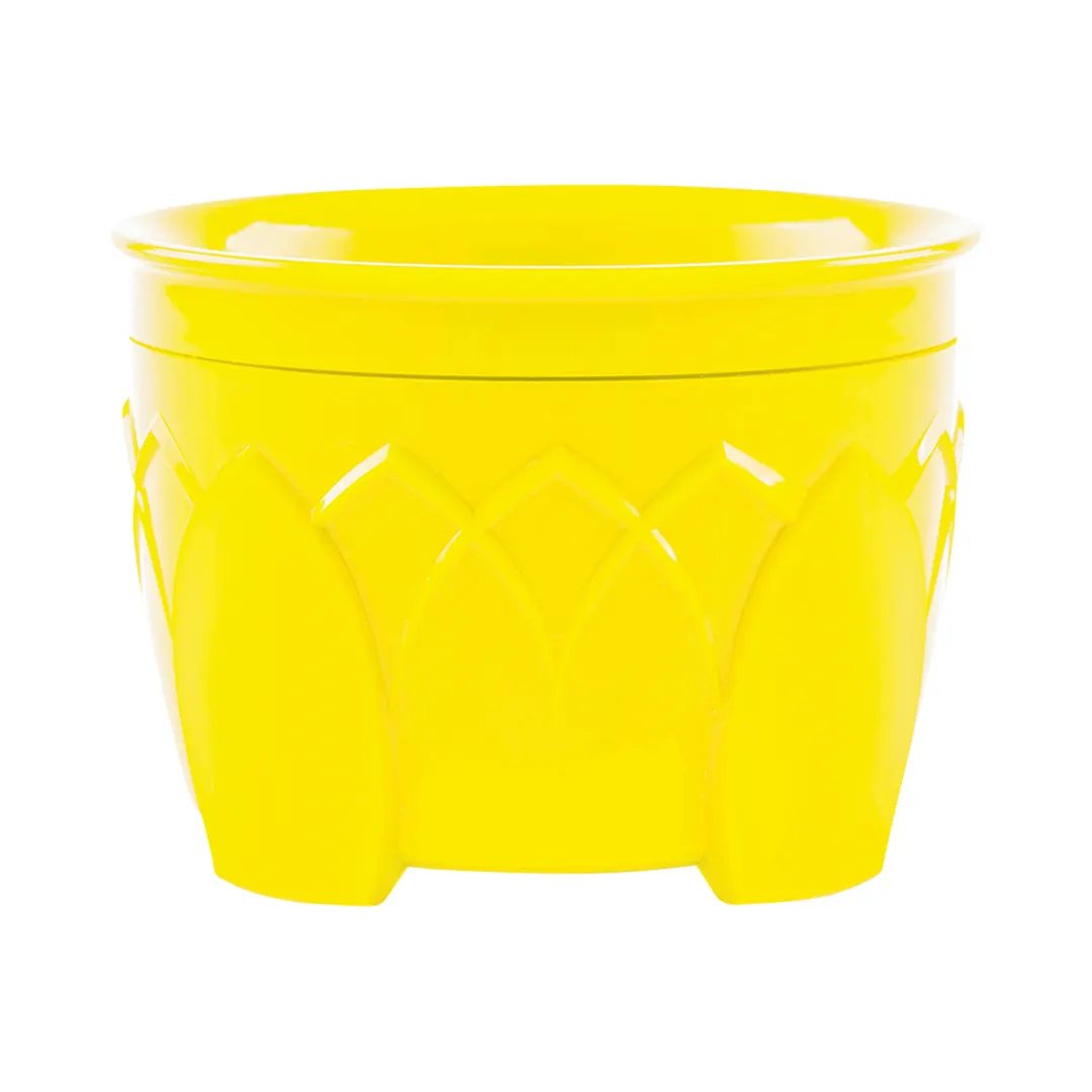 Dinex DX5200B04 - 5 oz Yellow Plastic Bowl, 12" Diameter, Polypropylene, Dishwasher Safe - Case