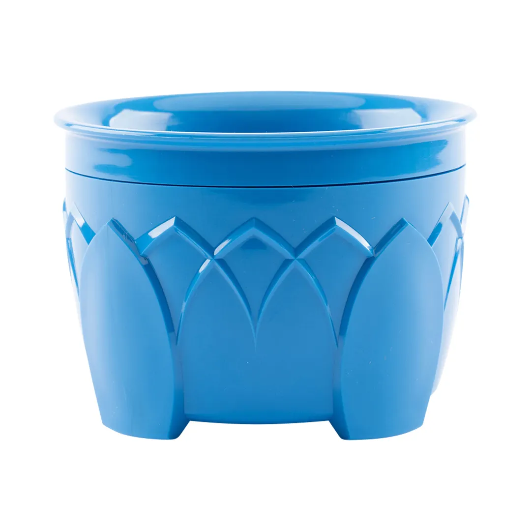 Dinex DX5200B14 - 5 oz Blue Round Plastic Bowl, 12" Diameter, Polypropylene, Dishwasher Safe - Case